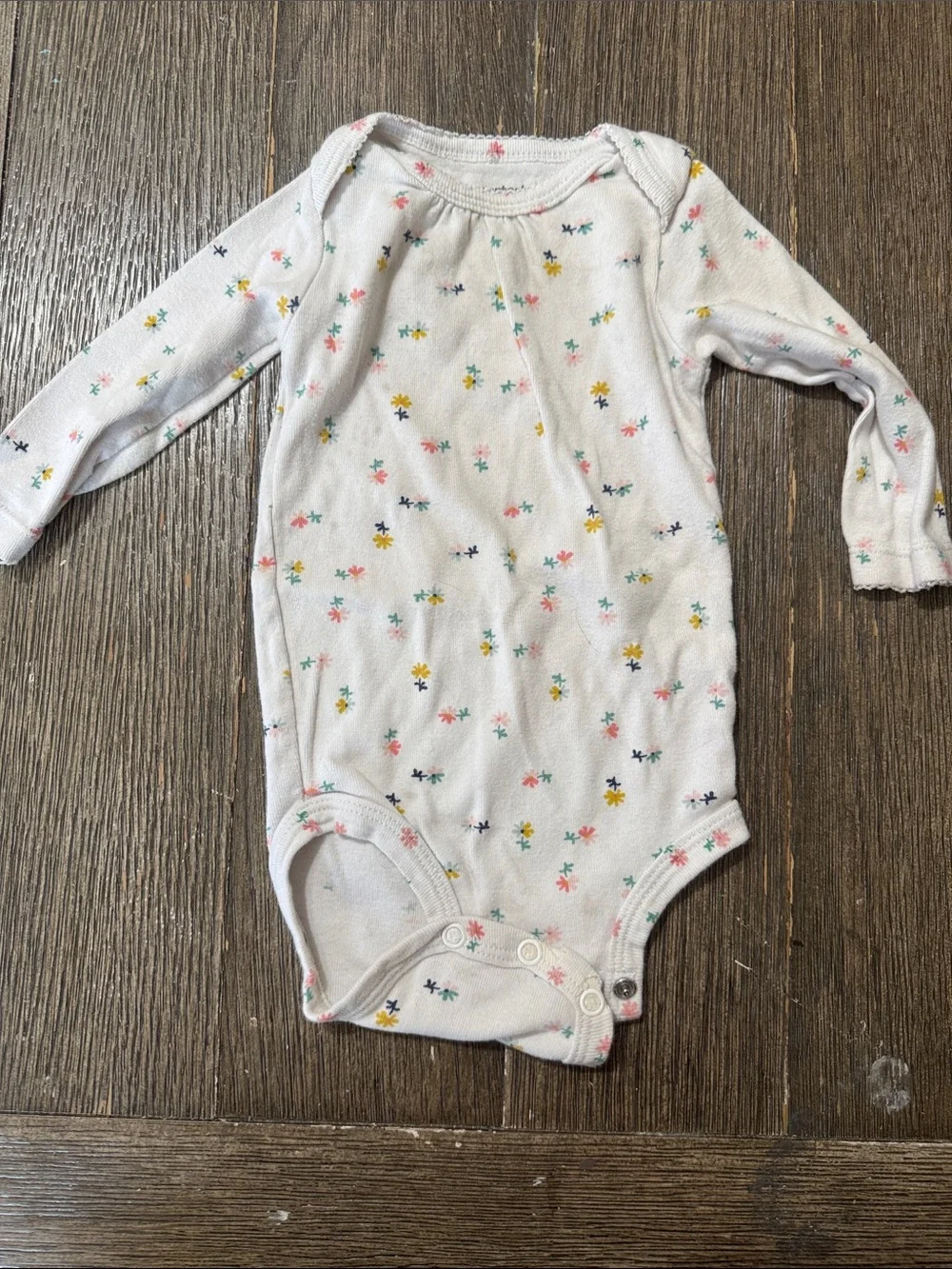 Carter’s Baby Girl Long Sleeve Bodysuit Bundle | Size 6M | 6 Pieces | Fall